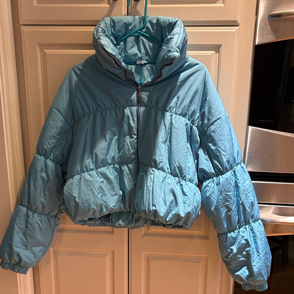 Blue Puffer Jacket Medium